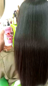 มีเครื่องดนตรีย้อนหลับ โปรทีนเซรั่มผม Marula กึ่งเชื่อมแกน ไม่ต้องล้างออก ไม่เหนียว, ลื่นมาก ฟื้นฟูทุกสภาพเส้นผมเงางามกลิ่นหอมติดทนนาน