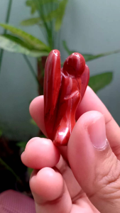#JD082 Red Jasper | แจสเปอร์สีแดง ♥️ แกะสลักนางฟ้า angle หินธรรมชาติ ความสูง 4 cm