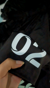 Celana Bola Futsal Hitam Polos Logo Nomor Dewasa