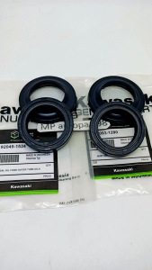 SEAL SHOCK DEPAN+TUTUP ABU NINJA R NINJA RR KLX 150 ORI