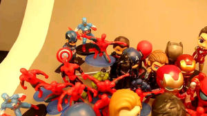 เซ็ตโมเดลสไปเดอร์แมน Spiderman ตกแต่งเค้กสไปเดอร์แมน สินค้าพร้อมส่ง