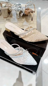PETER KEIZA‼️ Sandal selop pesta wanita heels 5cm mewah