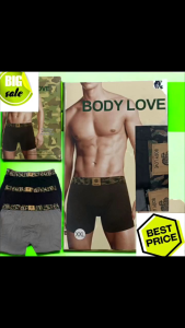 3 PCS/BOX BODY LOVE MENS BOXER UNDERWEAR COTTON GOOD QUALITY SOLDIER WAISTBAND PRINTED COLLECTION
