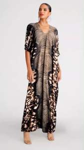 MARADA Resort Dress | Tidal | เดรสยาว เนื้อผ้า Rayon พิมพ์ลายสวยงาม