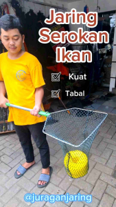 ROLAS Jaring Serokan Ikan Besar Kuat untuk Kolam Ikan