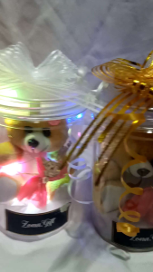 Hampers Tabung Boneka LED Hias/Buket Wisuda/Kado Ulang tahun