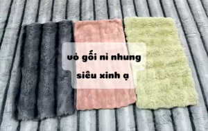 vỏ gối trẻ con hàng nỉ nhung-mẫu mã lạ mắt chất nỉ nhung mền mại -màu sắc cute giá 1 chiếc