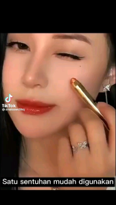 Eyeshadow Pensil 2 In 1 Matte Glitter Perona Mata Berkilau 6 Warna
