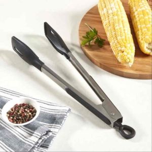 Cuisinart 9-inch Squared Head Silicone Tongs CTG-00-9FSTN