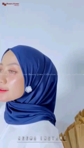 Jilbab Pashmina Jersey Instan Jahit Dagu Soft Pet Premium/Hijab Pasmina Instan Navisah