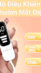 Máy Chườm Ấm Mắt Thế Hệ Mới Chỉnh Nhiệt Độ Thời Gian Hẹn Giờ Bằng Màn Hình Led. tặng 3 miếng thảo dược