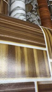 PVC FLOORING 0.50mm high class quality size 1.83m x 20m per roll ( 6feet weight and 65.61 feet length one roll) Matt surface ( small embossed ) beautiful looking as can see in pictures looking 3D in 8Modern designs . Anti slip backing with cutting lines.