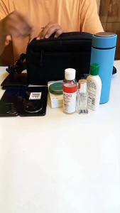 Tas Selempang Pria & Wanita Simpel Bahan Tebal 2 in 1