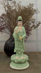 Tượng Phật Bà Quan Âm ngồi 30cm/ đứng 38cm | Tượng Phật Hoa Tiên