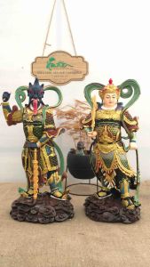 [HCM]Bộ 2 tượng Tiêu Diện Hộ Pháp 40cm ( có bán lẻ) | Tượng Phật Hoa Tiên