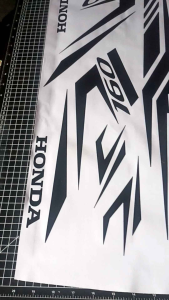 Striping Motor Pcx 160 Tahun 2021 Sampai 2023 V2 Sudah Kanan Kiri Striping Cutting