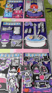 toca boca Paperdoll Kuromi (ready to play no need to cut) quiet book for kids