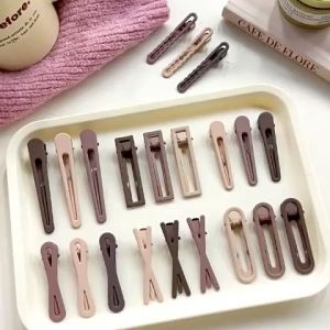【READY STOCK】Korean Style Retro Simple Female Hairpin - Coffee Milktea colors series - per pcs