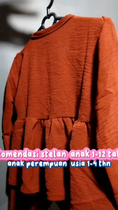 STELAN ANAK PEREMPUAN 1-12 TAHUN BAHAN CERINGKLE AIRflou atasan anak kekinian bahannya adem dan lembut cocok untuk semua musim yu di cekaut bunda bunda