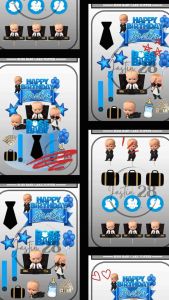 Boss Baby Cake and Cupcakes Toppers (Machine cut Waterproof) Birthday Party Decorations