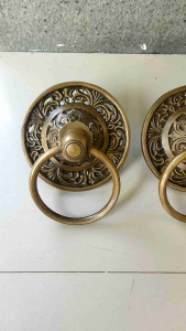 Handle Pintu Gebyok Kuningan Motif Gby 011 Antik 2 Pcs