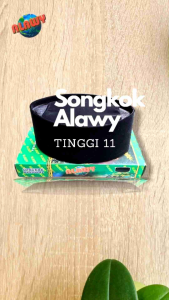 Peci Songkok Hitam Tinggi 11 Polos Merek Alawy Pria Dewasa Kokoh Tebal