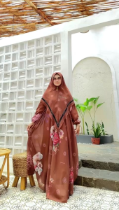 GAMIS SYARI PREMIUM FREE HIJAB BAHAN FULL CERUTY PRINTING LD 110 PB 140 TERBARU TERMURAH BEST SELLER TANGAN PERTAMA KONVEKSI TERIMA SERAGAMAN