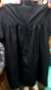TOGA BLACK FOR GRADUATION WITH CAP