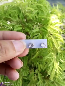 Anting Tusuk Permata Titanium Gold Lapis 24k anti Luntur Terlaris 2025