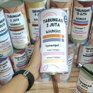 Celengan target jumbo 3 jt get 5k free spidol