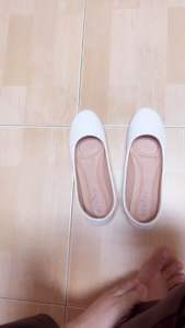 รองเท้า 666-1 ส้นเตารีด หุ้มส้นสูง หนังนิ่ม หน้าเรียบ FAIRY หนัง PU