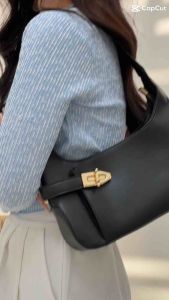 XSJ001 Moreins Shoulder HandBag Elegant Bag For Business and Party Black REAL PICT