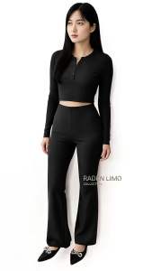 CELANA KNIT CUTBRAY WANITA PINGGANG KARET MELAR BAHAN PREMIUM ADEM SIZE M/L/XL BB 40-70kg FLARE CUTBRAY