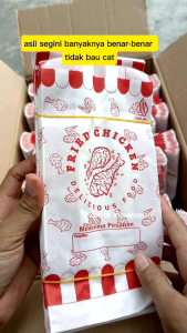 Bungkus kantong Kemasan Fried Chicken Sachel Bag 100 Pcs  Aliyah Pack - Kantong Kertas Fried Chicken