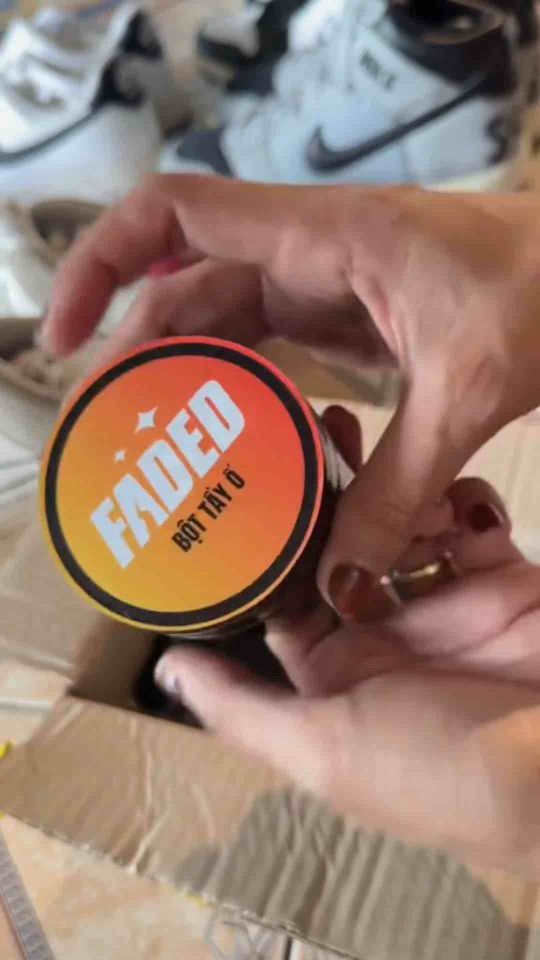 DUNG DỊCH TẨY Ố GIÀY FADED (100 ml). CHUYÊN TẨY Ố + VẾT BẨN ( LÂU NGÀY ) CÁC LOẠI ĐẾ GIÀY SNEAKER