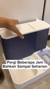 TEMPAT MAKAN & MINUM KUCING 2IN1 MODEL SEKAT - KODE#4