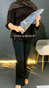 CUTBRAY JEANS JANITA HIGWAIST LIPAT KAKI BESAR JEANS STRETS WANITA BAWAH BESAR
