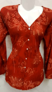 Áo bà ba thun lưới cổ tim tay dài hoặc quần đen thun lưới lưng thun có túi áo bà ba truyền thống