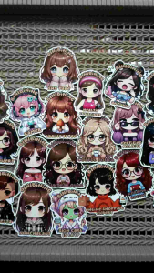 Stickers Binibining Chibi: Adhesive Stickers for Crafts & Kids