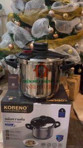 Nồi áp suất Koreno 5L đáy từ toàn thân Inox 304 nấu được trên bếp từ bếp ga bếp hồng ngoại