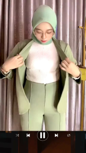 Setelan Pakaian Wanita Scuba Premium & Terlaris