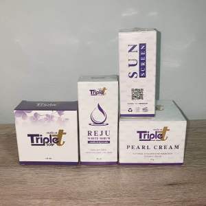 ทริปเปิ้ลทรีเซท (TipleT Set) 1เซท มีสบู่120กรัม1ก้อนเซรั่ม25ml.1ขวดครีมทริปเปิ้ลทรีแก้สิวฝ้า20กรัม(ฟรีสบู่ในแพคเกจ)ครีมกันแดด30กรัม1ขวด