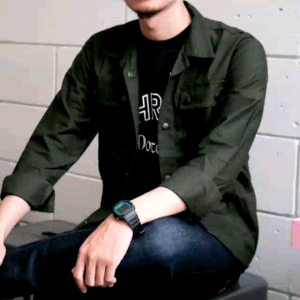 Style Jaket Semi Parka Pria Trucker Kanvas Kekinian