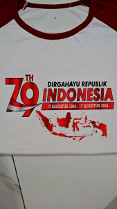 Kaos Wanita Lengan Panjang Dirgahayu 78 DTF