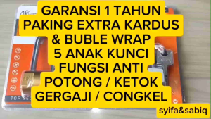 GEMBOK STANLESS / ANTI POTONG 40ML-70ML EXTRA BUBLE WRAP WILMER THOR