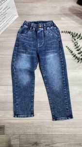 Quần Jean Dài Cho Bé Trai Co Giãn Phom Vừa Từ 27-46Kg Mặc Đi Học Đi Chơi