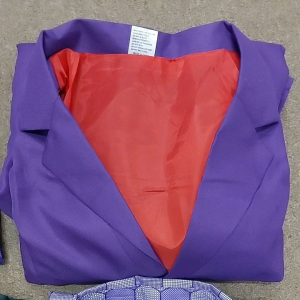 READY STOCK Cosplay Adult Joker Villain Clown Scary Horror Halloween Costume Movie Character