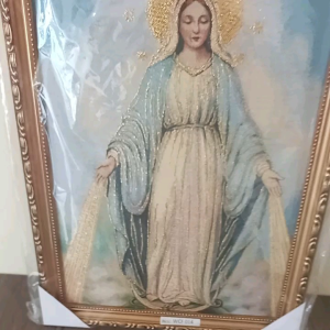 Gambar Rohani Maria Tangan Terbuka Kristen Katolik Pajangan Dinding WCF 014