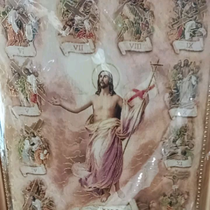 Gambar Rohani Tuhan Yesus & Jalan Salib Katolik Kristen Pajangan Dinding WCF 020