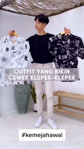 kemeja Amariloseris kemeja lengan pendek kemeja pria